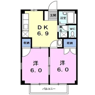 コーポ藤【2階】の間取り