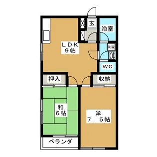 フルール【2階】の間取り