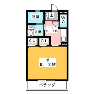 サントノーレ大高【2階】の間取り