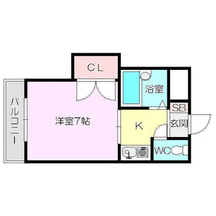 京和マンション【1階】の間取り