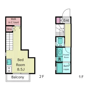 ▲コート四季【2階】の間取り