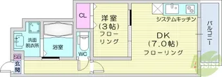 バーシティハウス子平町【1階】の間取り