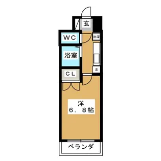 ムツミハイツ2【1階】の間取り