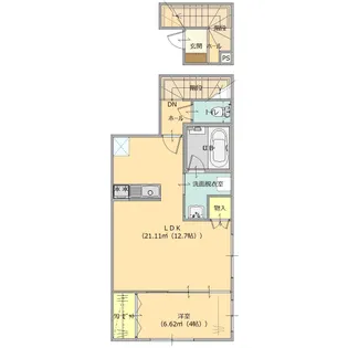 グランツリー下浜田【2階】の間取り