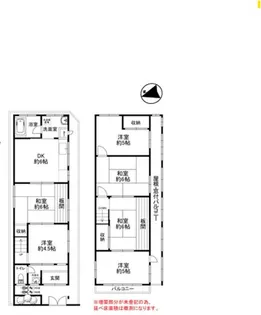 大阪府堺市北区金岡町【一戸建】の間取り