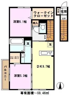 埼玉県川口市大字石神【アパート】の間取り