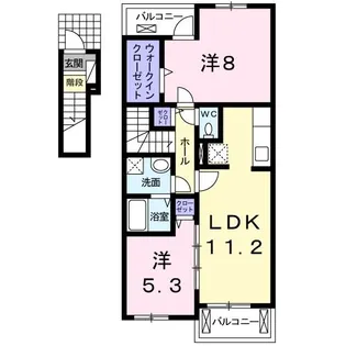 シエル アンジュII【2階】の間取り