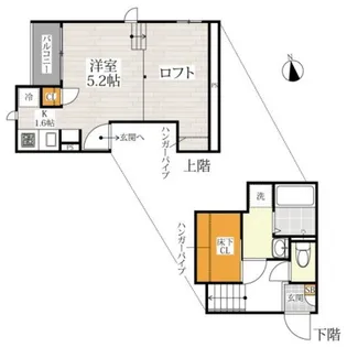 CB坪井シエスタ【1階】の間取り