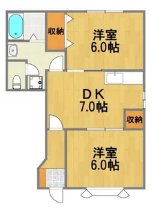 東京都羽村市羽中3【アパート】の間取り