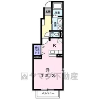 カーサK B【1階】の間取り