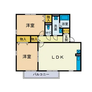 カメリアヒルズI【1階】の間取り