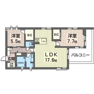 グレイスシーズン錦【3階】の間取り
