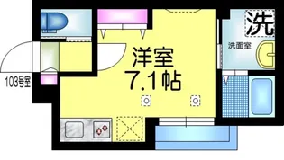 CASA RAILWAY SIDE カーサレイルウェイサイド【1階】の間取り