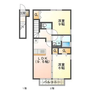 アズール【2階】の間取り