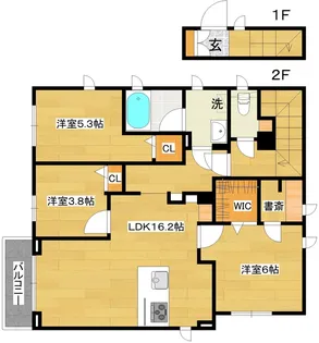 ヴィアソーレ妙典【2階】の間取り