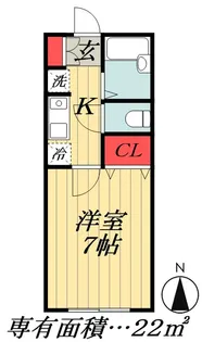 メゾンプロシード【1階】の間取り