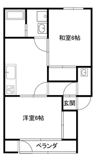 コーポメイプル【2階】の間取り