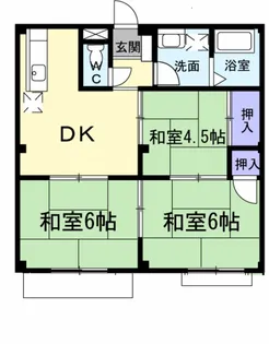 第1ハイツ【2階】の間取り