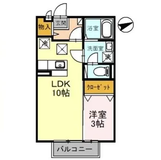 メゾン松葉 B【1階】の間取り
