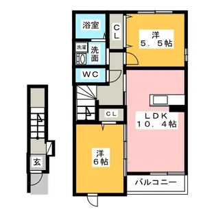 メゾン・エスポワール【2階】の間取り