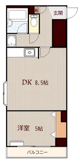ホワイトウイング中野上町【3階】の間取り