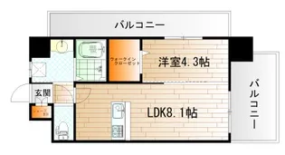 デザイナーズ ザ レトロ【9階】の間取り
