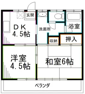 東京都杉並区下井草2【アパート】の間取り