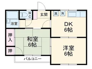 メゾンエスポアール【1階】の間取り