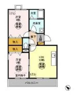 ベイコート【1階】の間取り