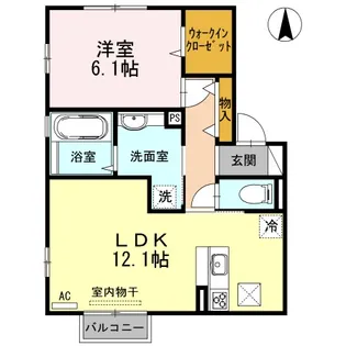 新潟県長岡市大曲戸新田【アパート】の間取り