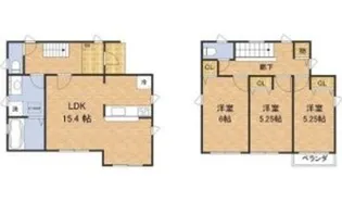 兵庫県川西市花屋敷1【一戸建】の間取り