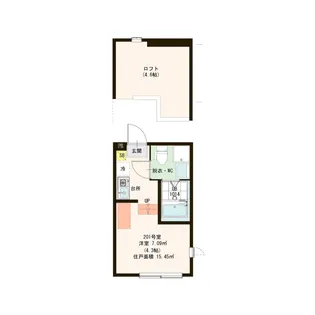東京都足立区竹の塚4【アパート】の間取り