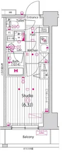 ガーラ・グランディ横濱関内【4階】の間取り