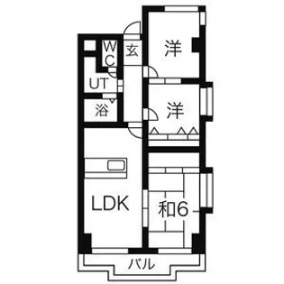 サンケンユーム【1階】の間取り