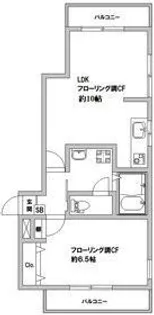 東京都中野区南台2【マンション】の間取り