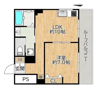 ウスダム・コーヅ池之端ハイツ【7階】の間取り