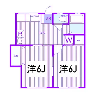 エクセルヤザワ【2階】の間取り