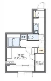 1Kの間取り画像