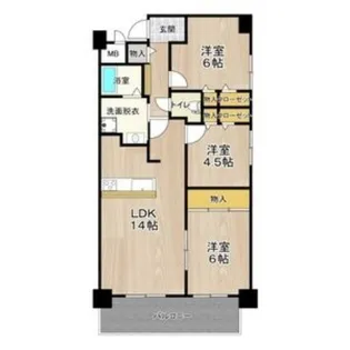 大阪府堺市堺区宿屋町西3【マンション】の間取り