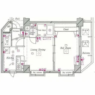 東京都中野区松が丘1【マンション】の間取り