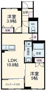 ピュア ヒルズ【1階】の間取り