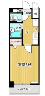 ノーブル野村【6階】の間取り