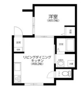 東京都国立市北2【アパート】の間取り