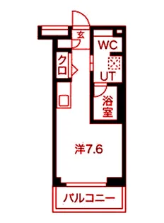 マテリア横浜North【2階】の間取り