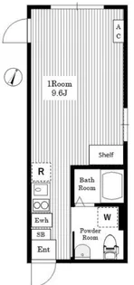 Air Tower Nishiazabu エアータワーニシアザブ【2階】の間取り