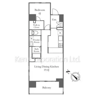 リーラ横浜川和町【8階】の間取り