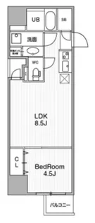 アーバンフラッツ池袋プレミアム【23階】の間取り