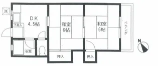 第一サンハイツ【2階】の間取り