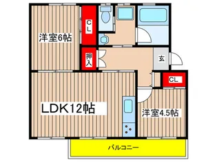 寺尾台住宅20号棟【3階】の間取り