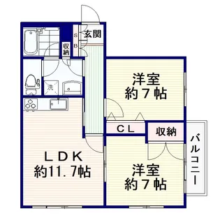 ベルトロアII【1階】の間取り